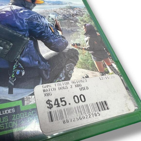 Watch Dogs 2 Xbox One Game Case & Disc – Bonus Zodiac Mission Included - Picture 2 of 7
